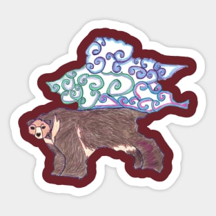 Tibetan Bear Tessalation Sticker